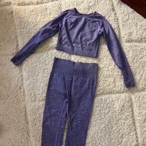 Purple Leg Republic Yoga Set